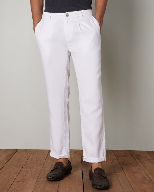 Timeless Linen Pants - White
