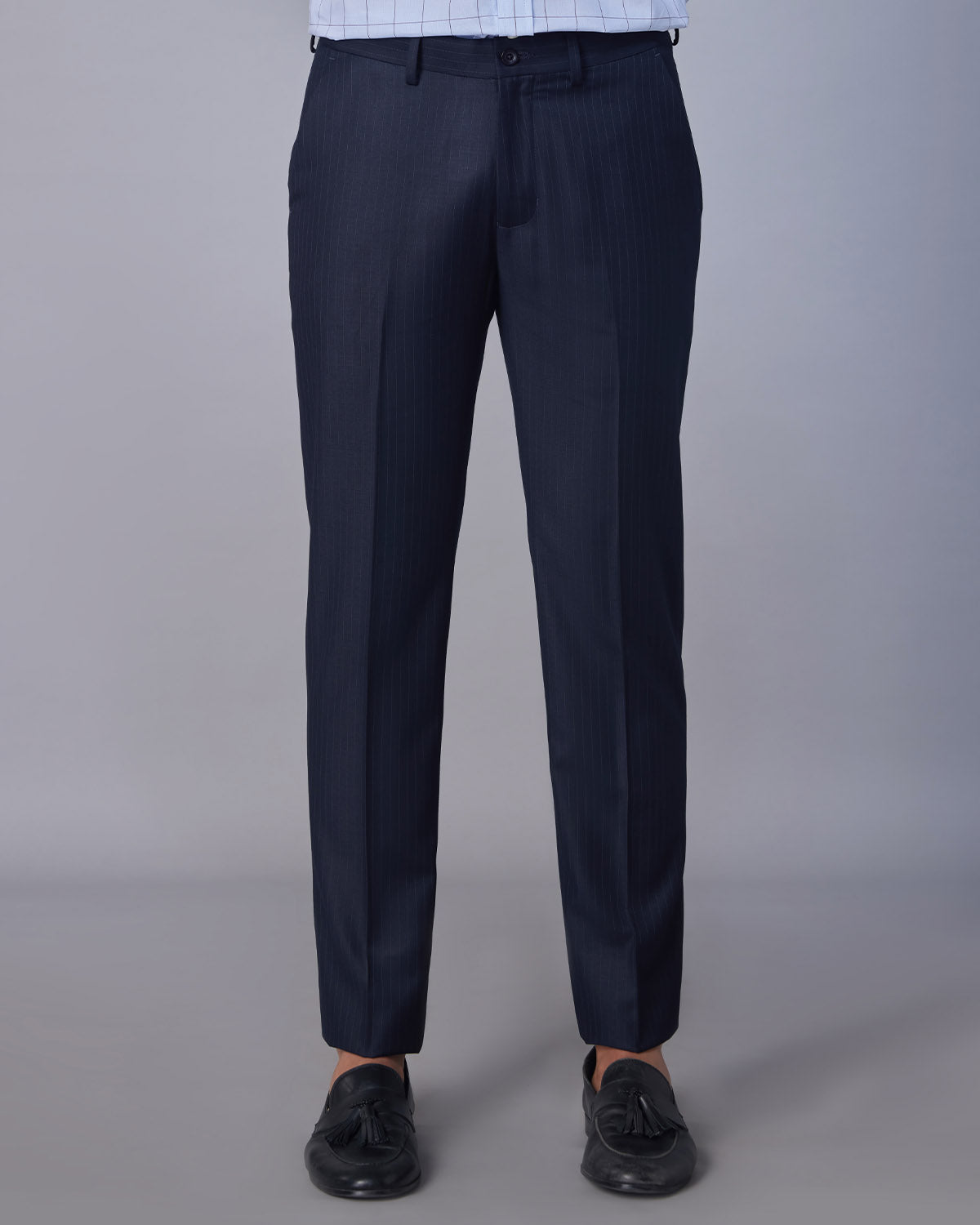 Epsilon Striped Dress Pants - Navy