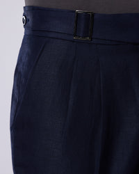 Charisma Linen Neapolitan Dress Pants - Navy