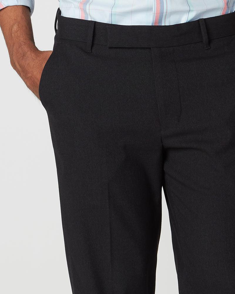 Chequered Dress Pants - Black