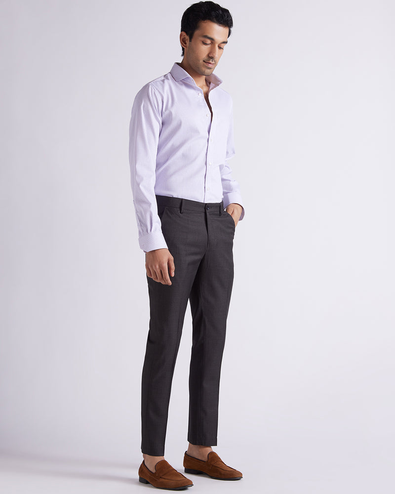 Velour Dress Pants - Dark Grey