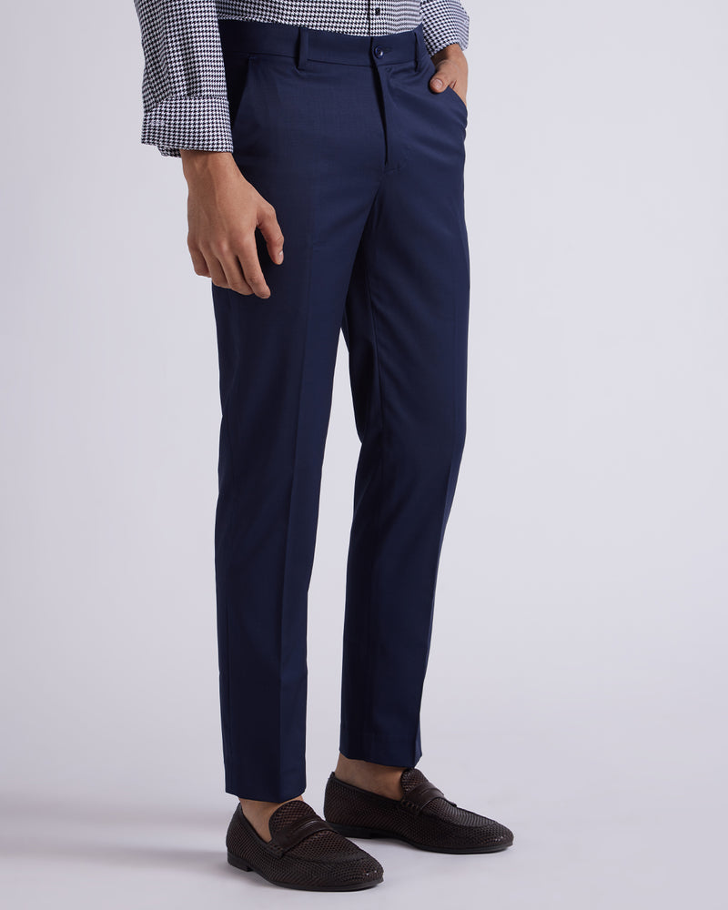 Visionary Blended Wool Dress Pants - Navy