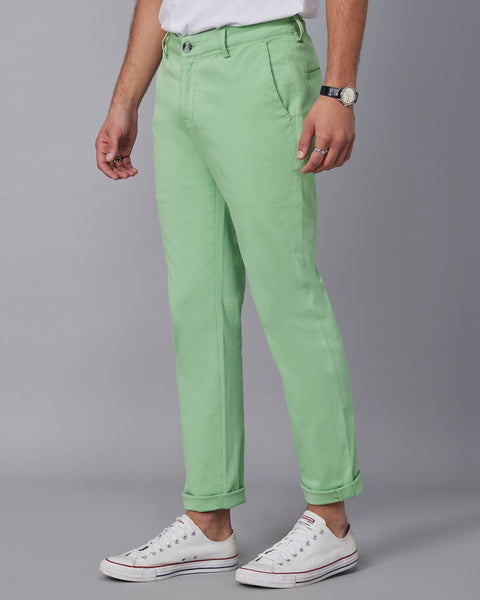 Buy Women's Spanish Grey Stretch Chino Pants Online In India