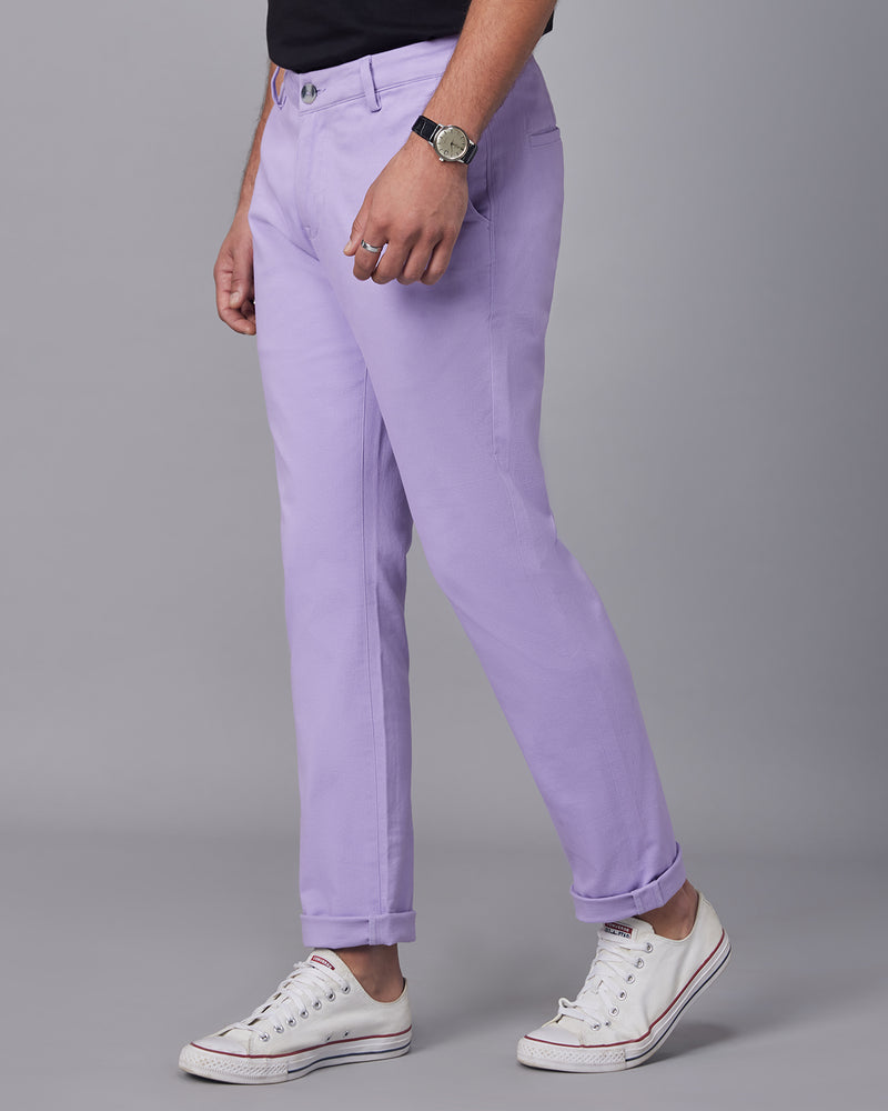 Weekend Vibe Stretch Chinos - Lavender
