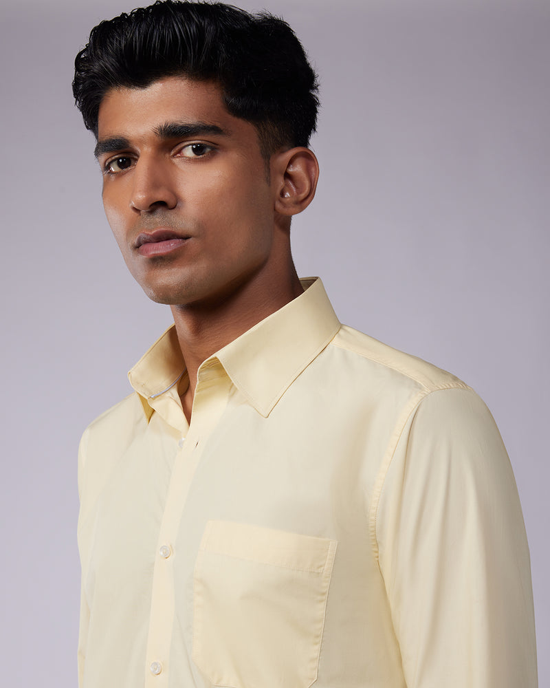 Yellow Poplin Shirt