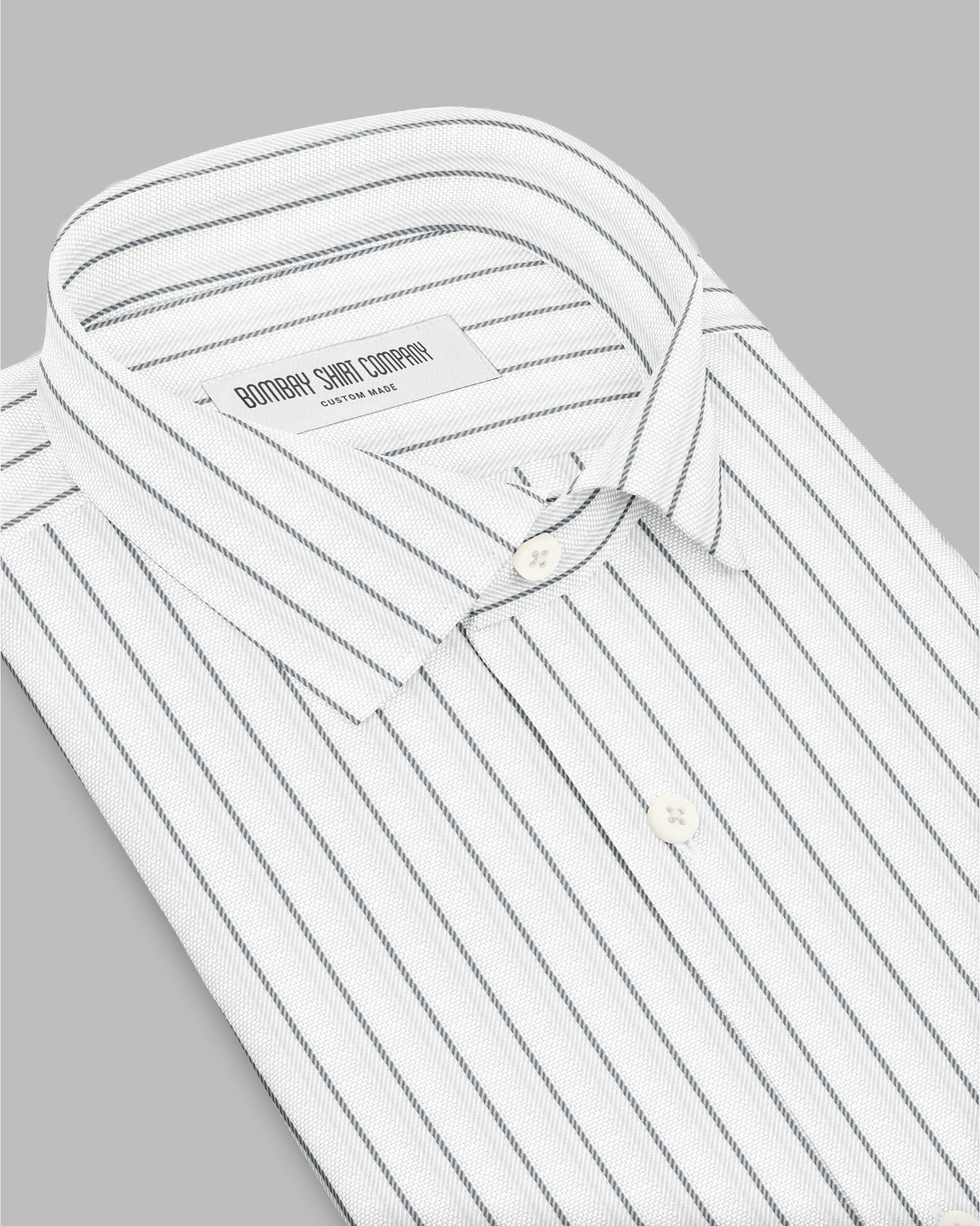 Vivara Dobby Striped Shirt - Grey & White