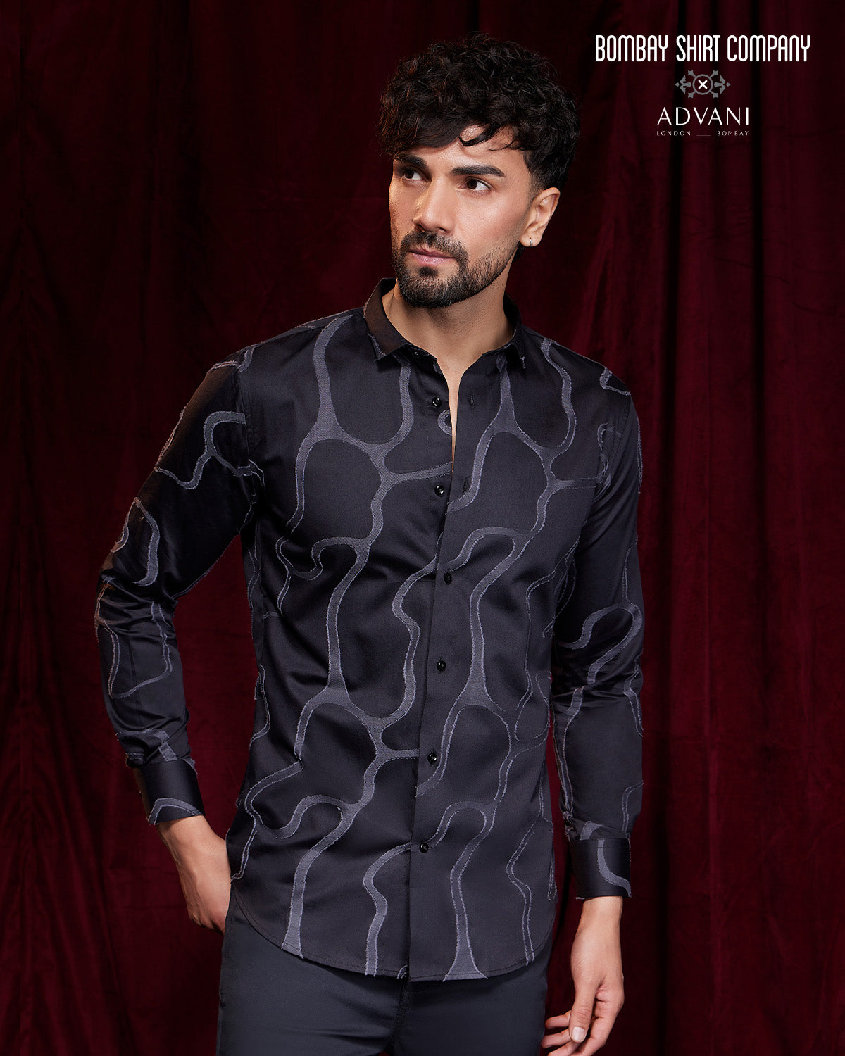 BSC x ALB | Boulevard Jacquard Shirt - Black
