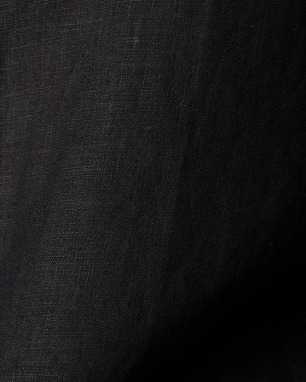 100% Linen Shirt - Black