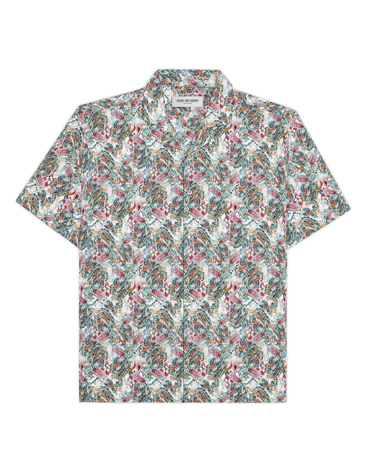 Tangiers Cotton Silk Printed Shirt - Multicoloured