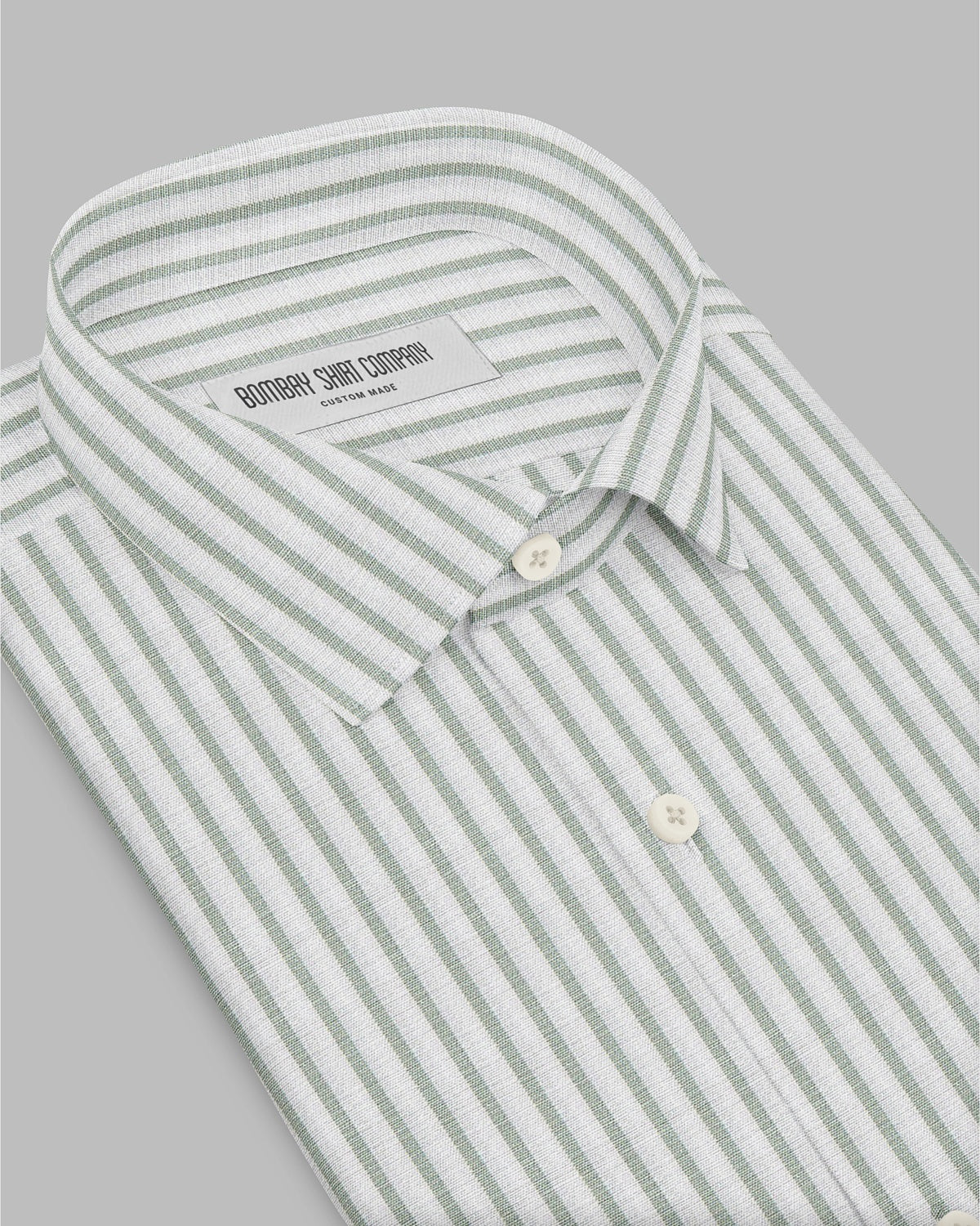 Icarus Poplin Striped Shirt - Green