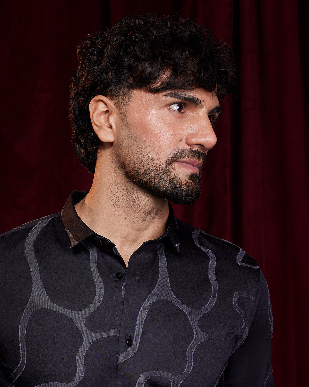 BSC x ALB | Boulevard Jacquard Shirt - Black