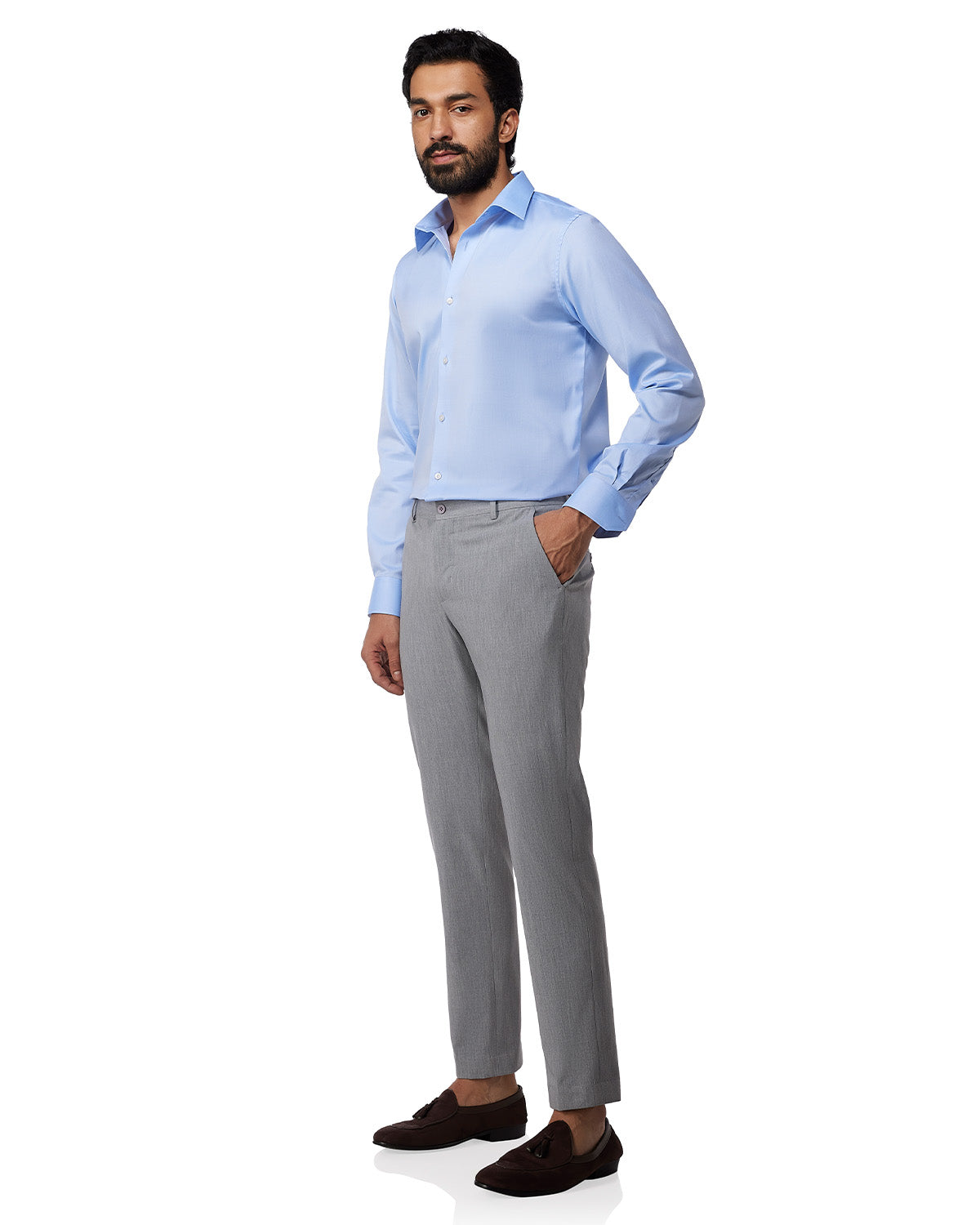 Wrinkle-Free Oxford Shirt - Blue