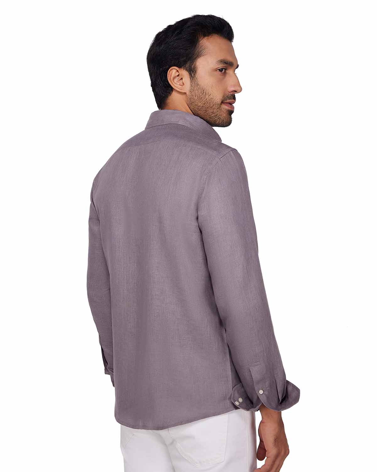 100% Linen Shirt - Taupe