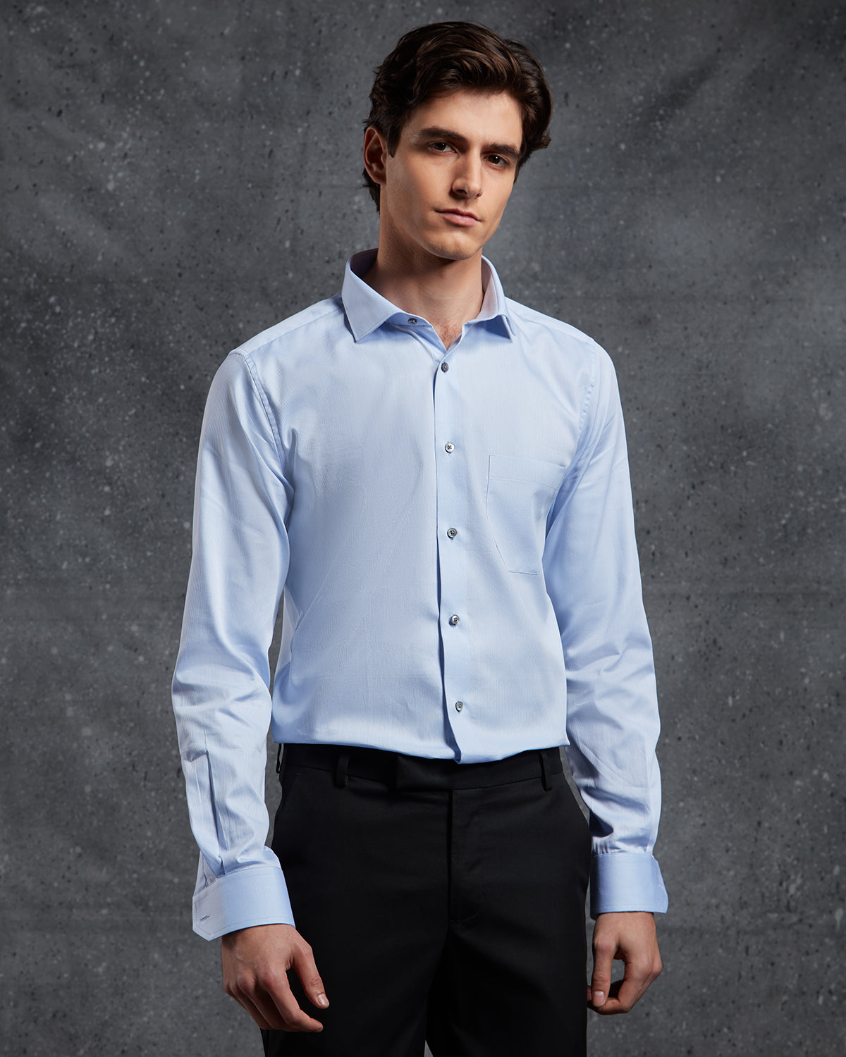 Soktas Steelblue Striped Shirt