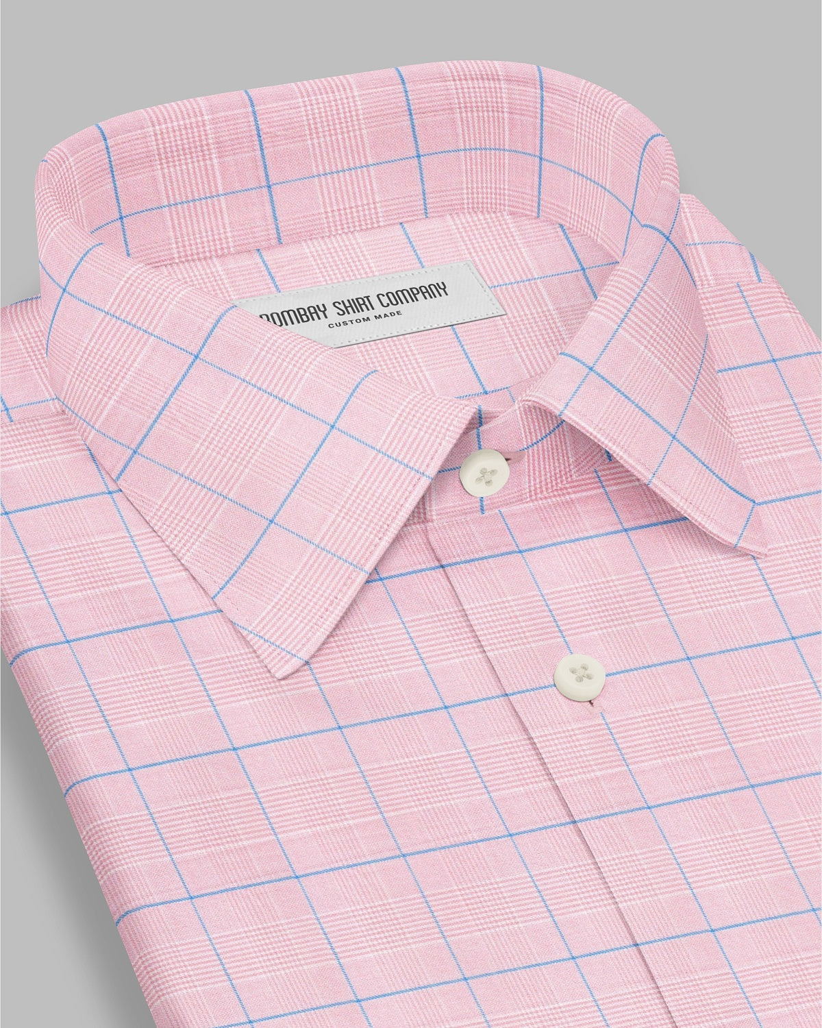 Oberon Glen Plaid Checked Shirt - Pink & Blue