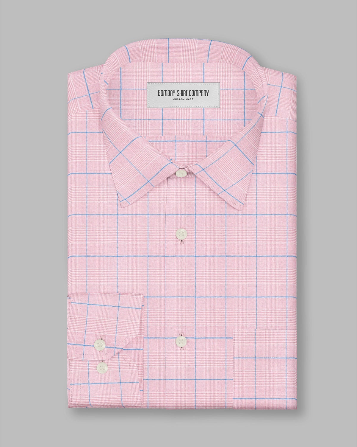 Oberon Glen Plaid Checked Shirt - Pink & Blue