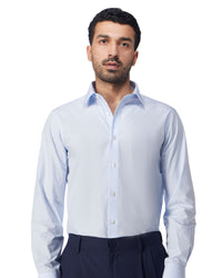 Cotton Poplin Shirt - Light Blue