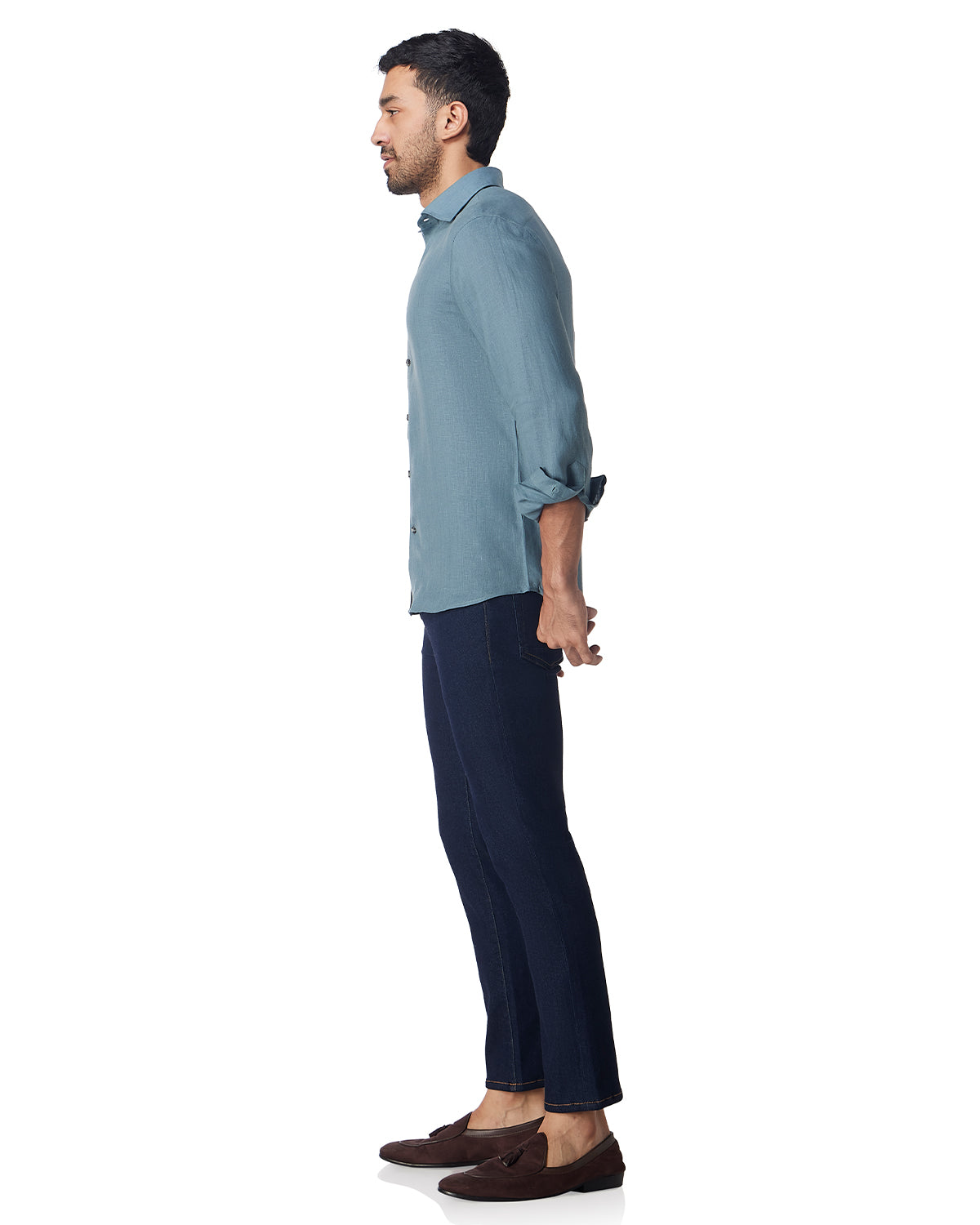 100% Linen Shirt - Grey