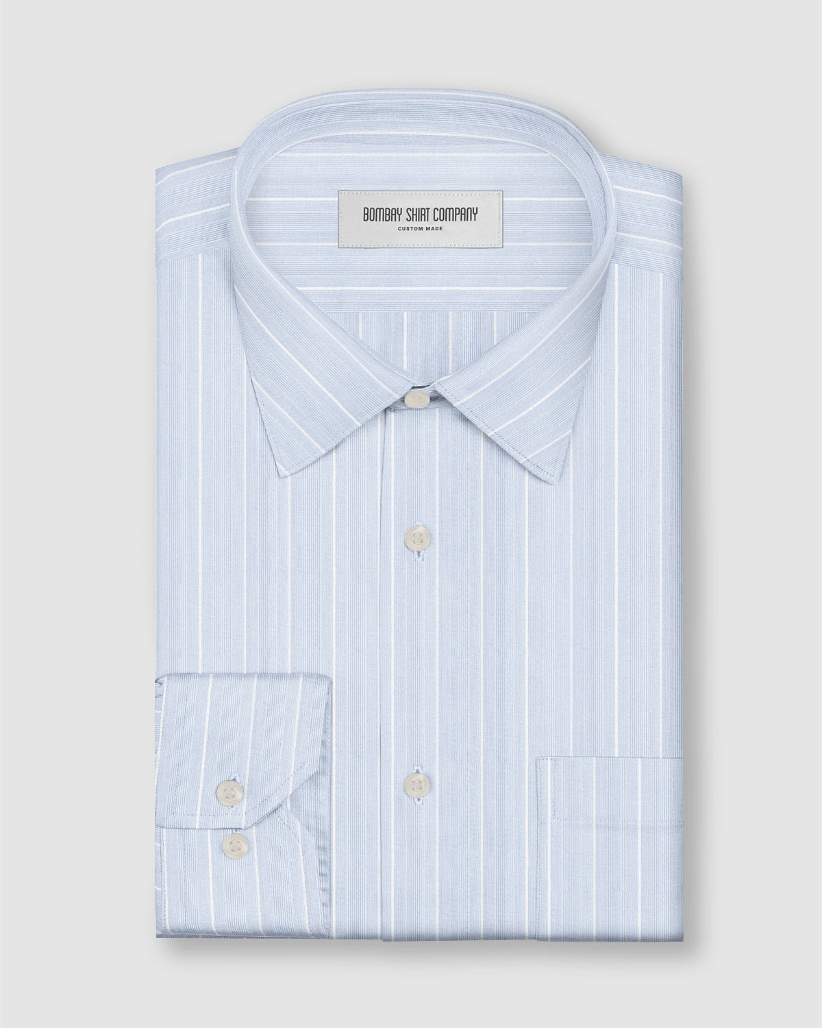 Riviero Twill Striped Shirt - Blue