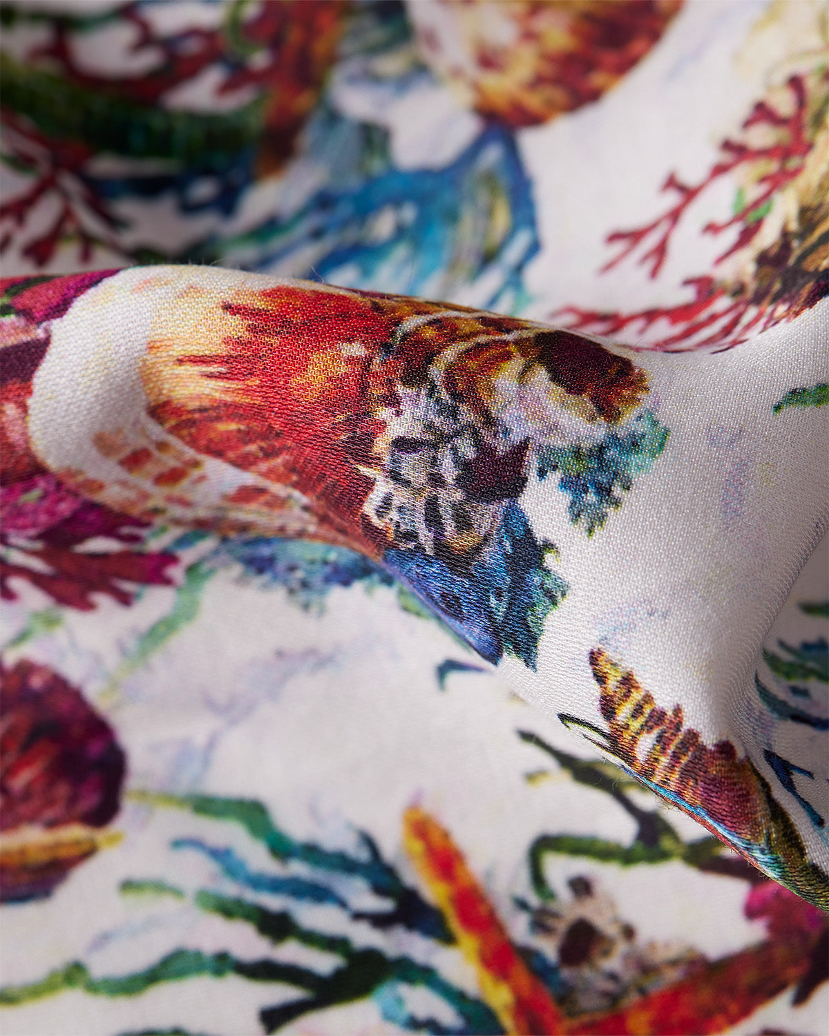 Aquaflora Cotton Silk Printed Shirt - Multicoloured