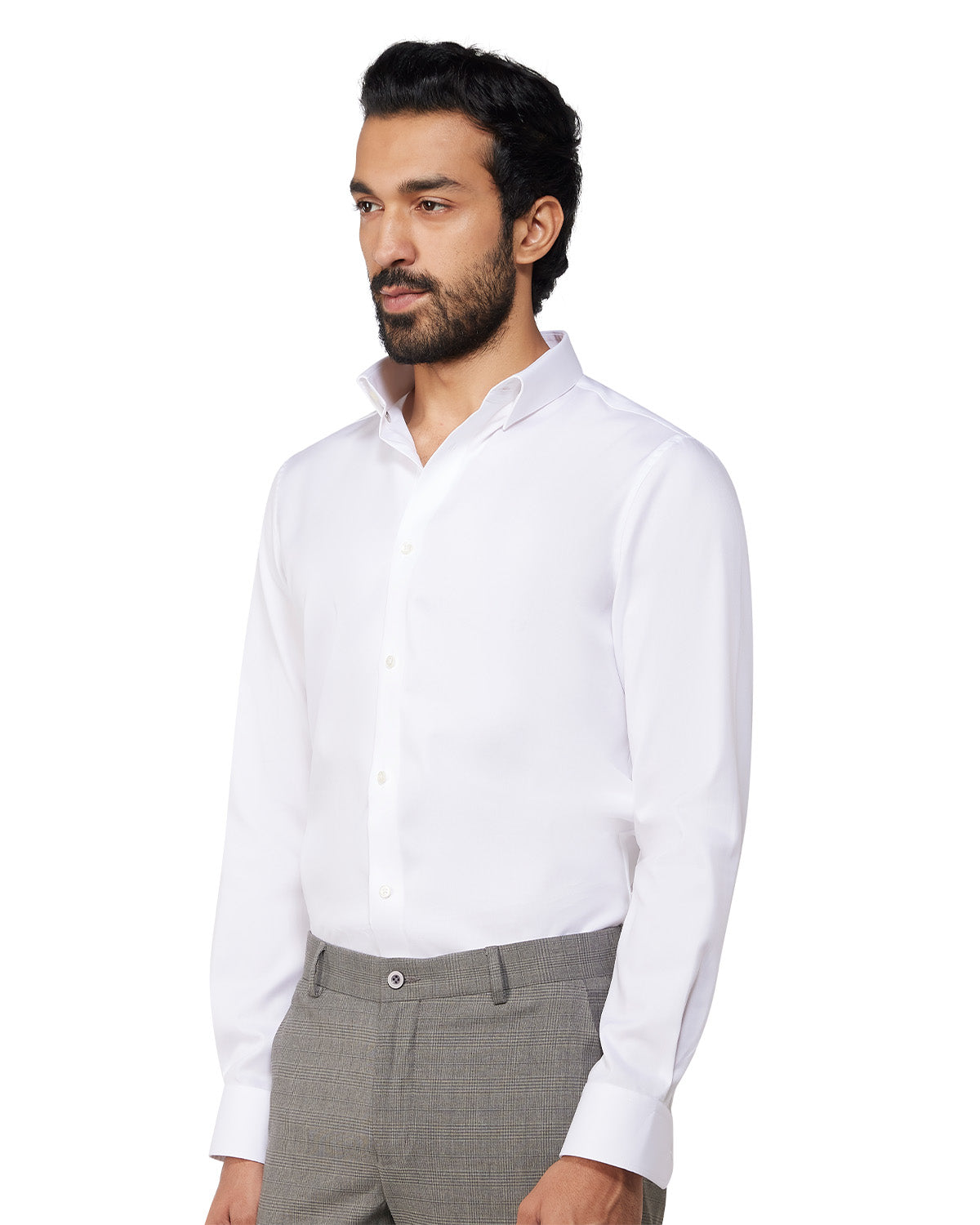 Wrinkle-Free Oxford Shirt - White