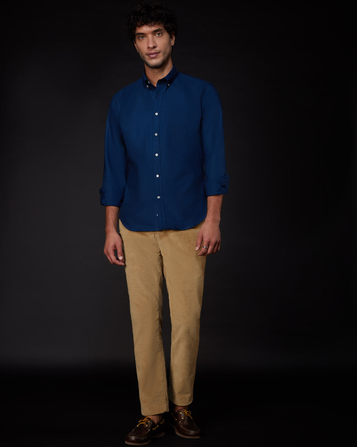 Washed Oxford Shirt - Navy
