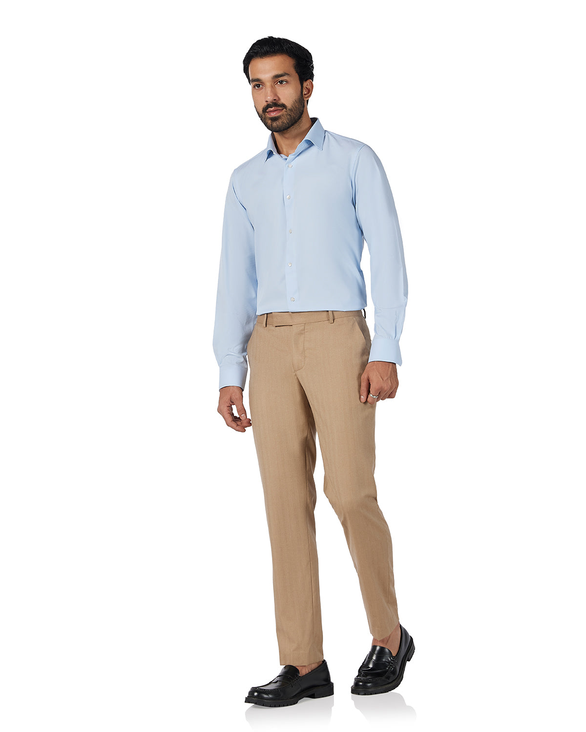Stretch Dobby Shirt - Light Blue