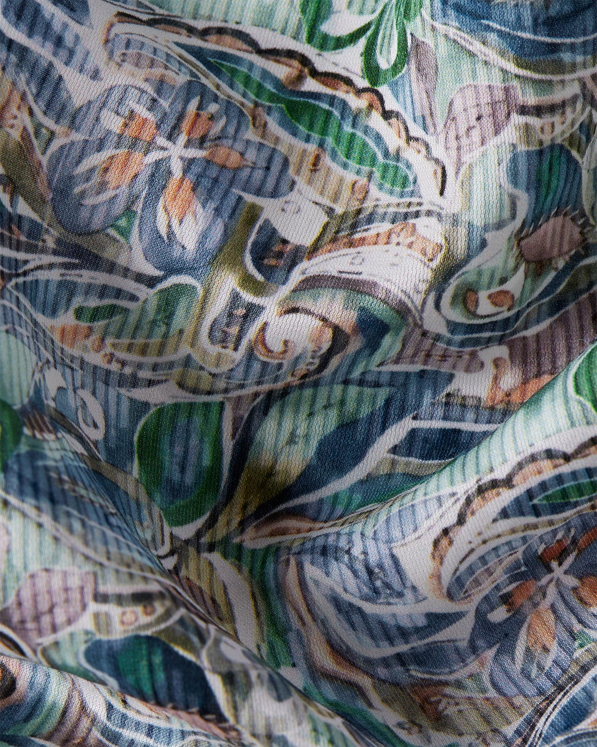 Edenblur Cotton Silk Printed Shirt - Multicoloured