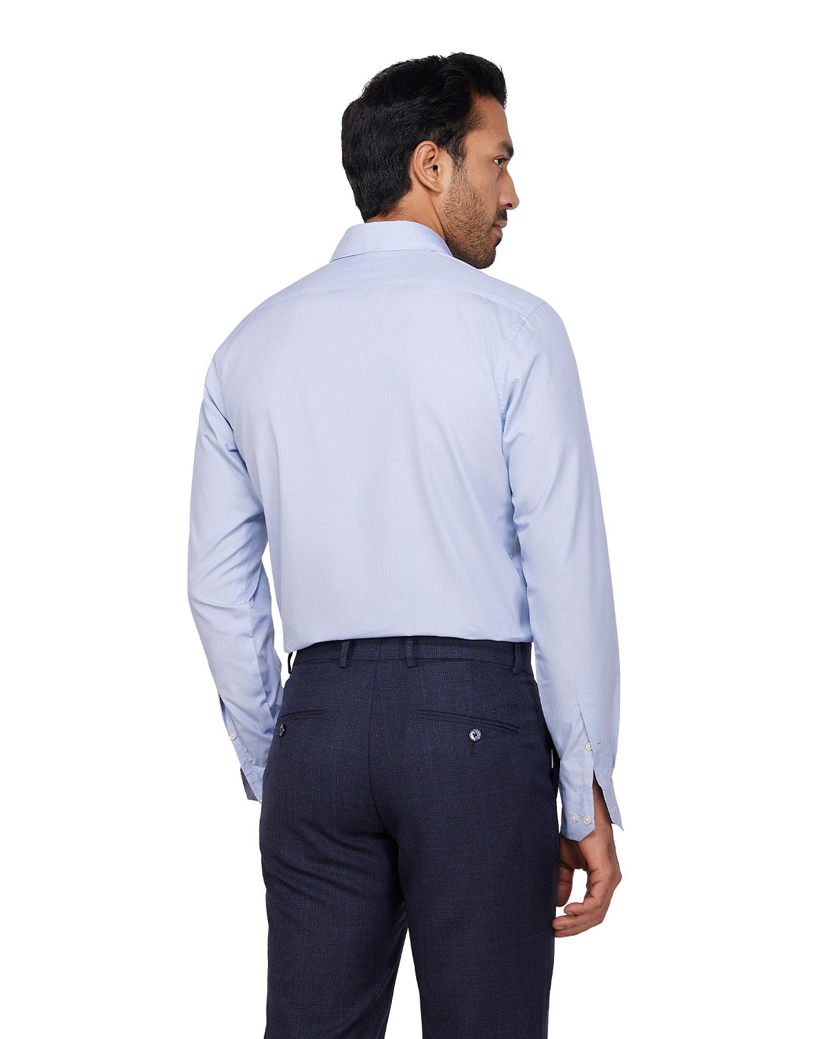 Cotton Dobby Shirt - Blue