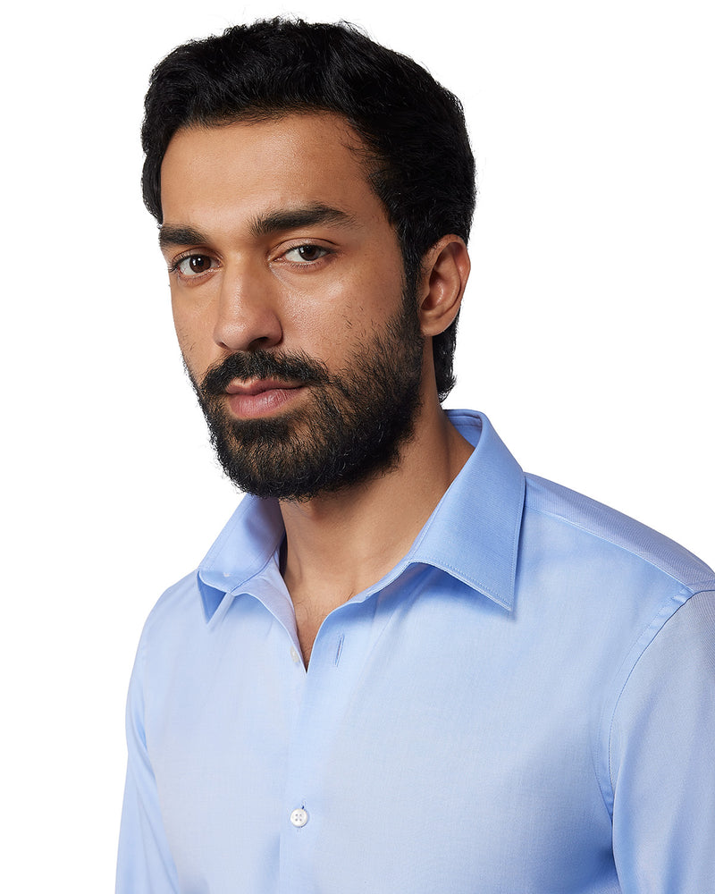 Wrinkle-Free Oxford Shirt - Blue