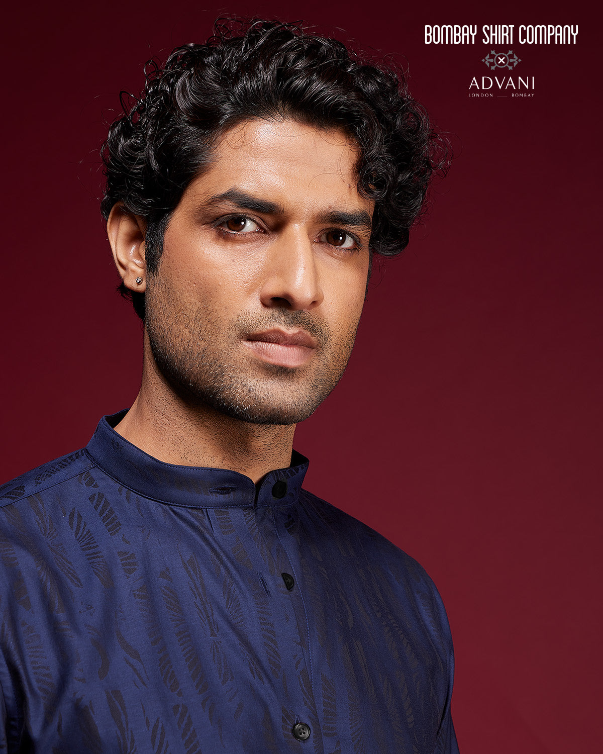 BSC x ALB | Martini Jacquard Shirt - Dark Blue