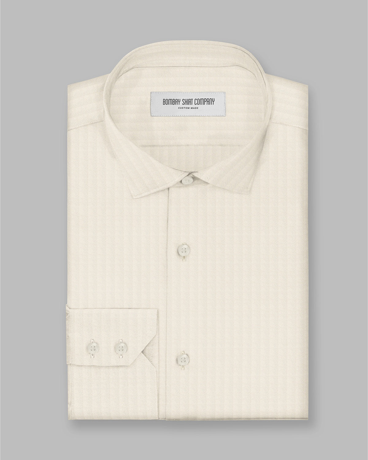 Ellara Herringbone Shirt - Ecru