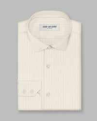 Ellara Herringbone Shirt - Ecru