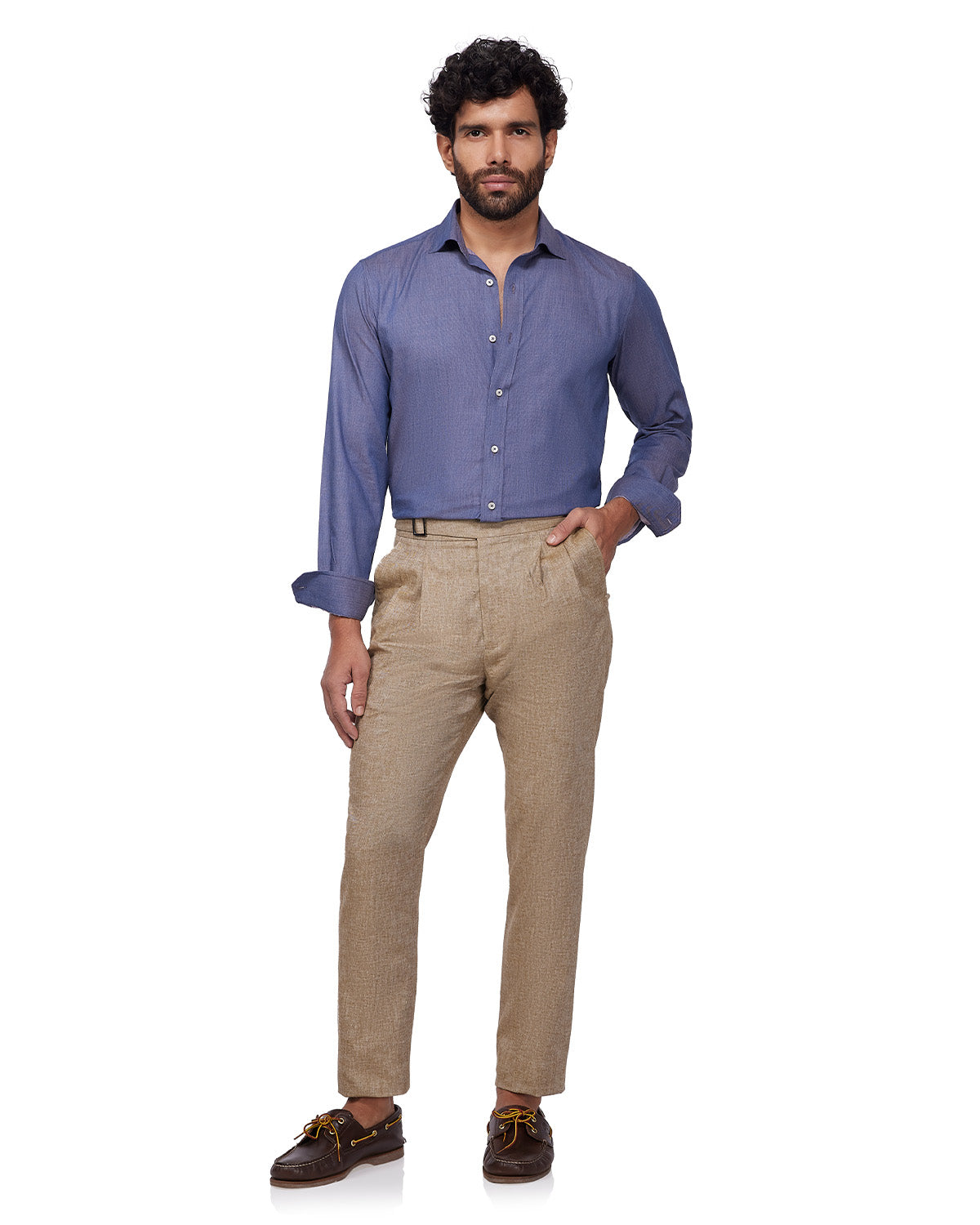Soft Stretch Twill Shirt - Grey