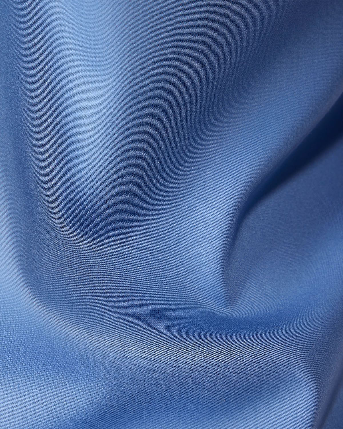 Wrinkle-Free Stretch Satin Shirt - Blue