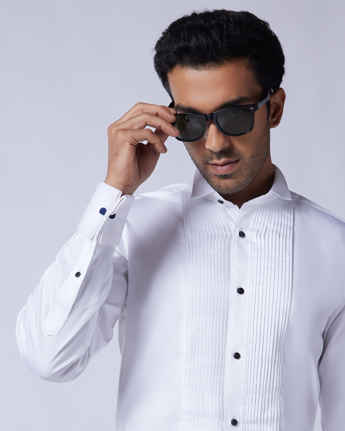 Soktas Tuxedo Shirt - White
