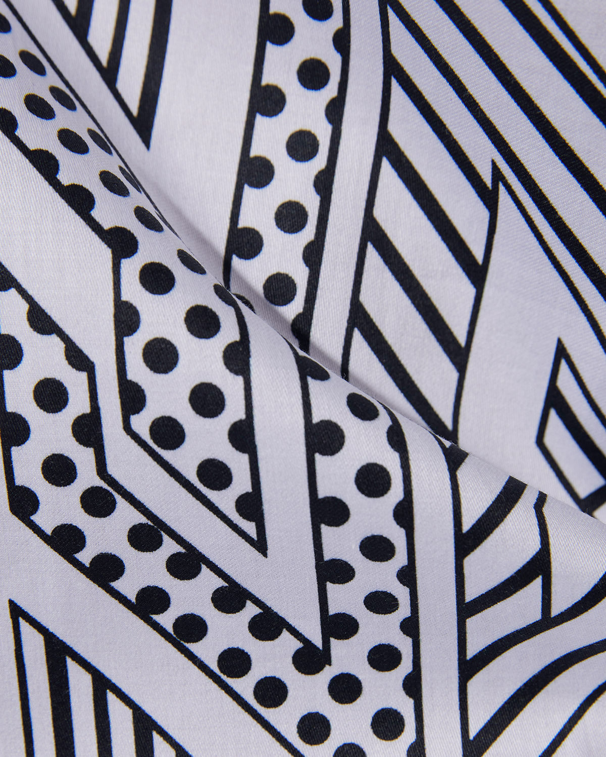 Abstract Printed Shirt - Black & White