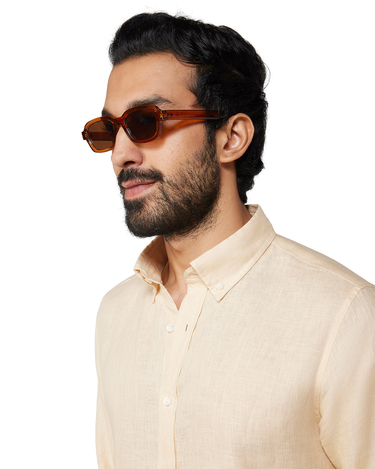 100% Linen Shirt - Beige