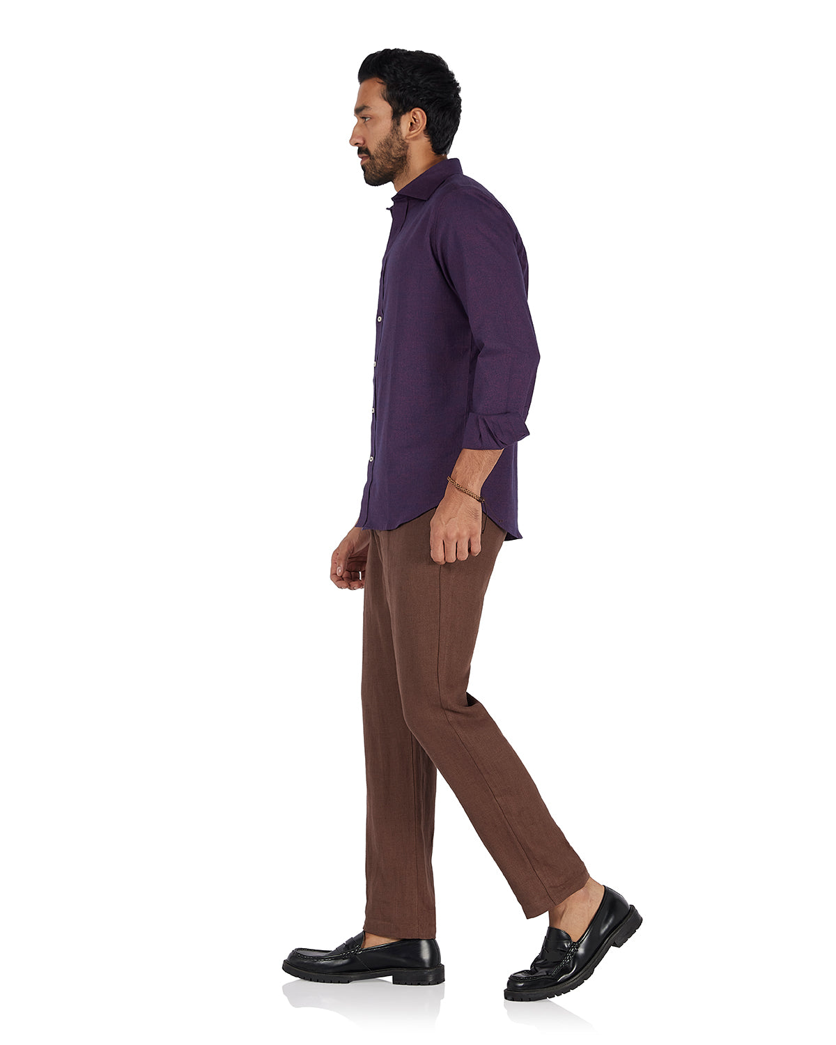 Cotton Dobby Shirt - Purple