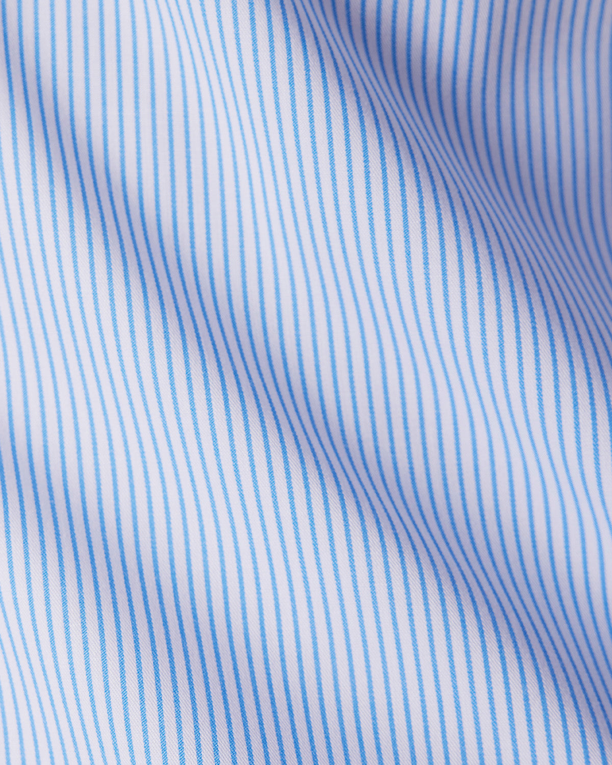 Wrinkle-Free Bamboo-Blend Stretch Striped Shirt - Blue