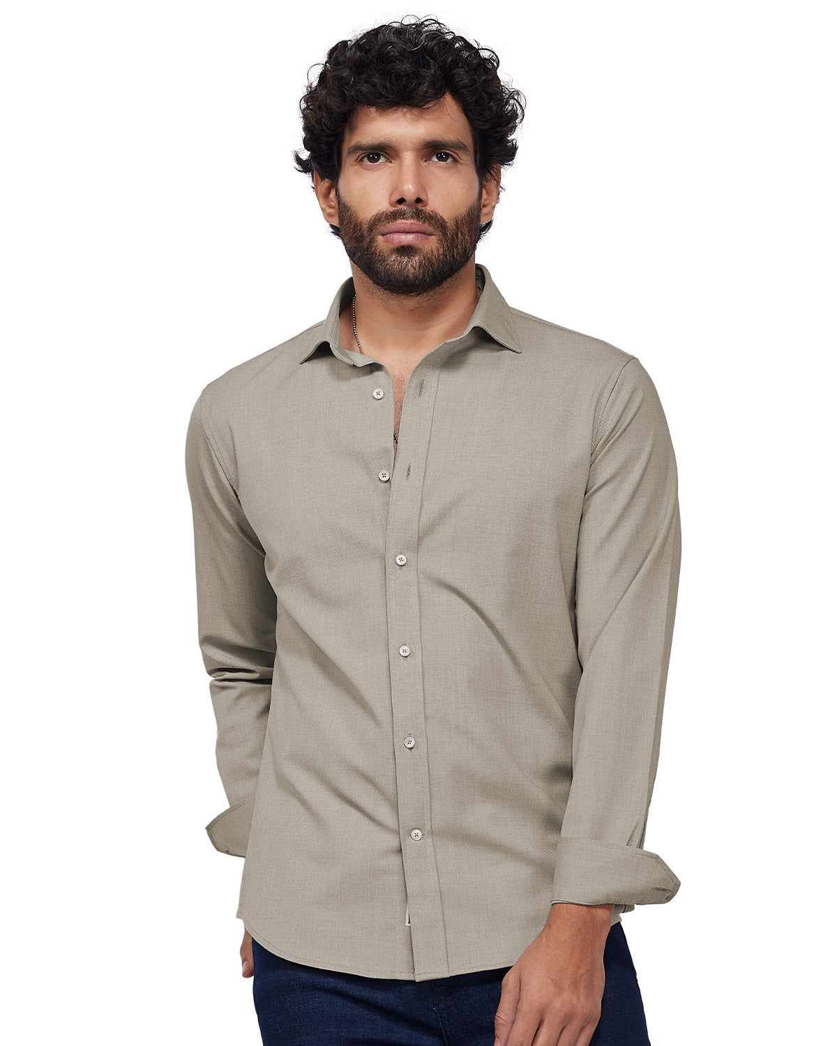 Japanese Stretch Oxford Shirt - Brown