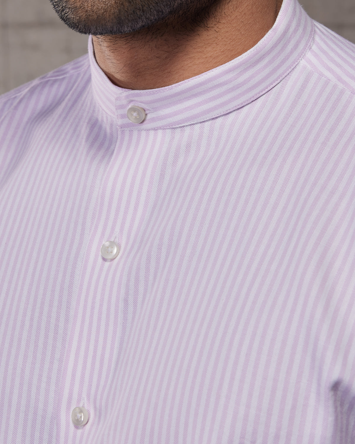 Purple Sunbird Oxford Striped Shirt