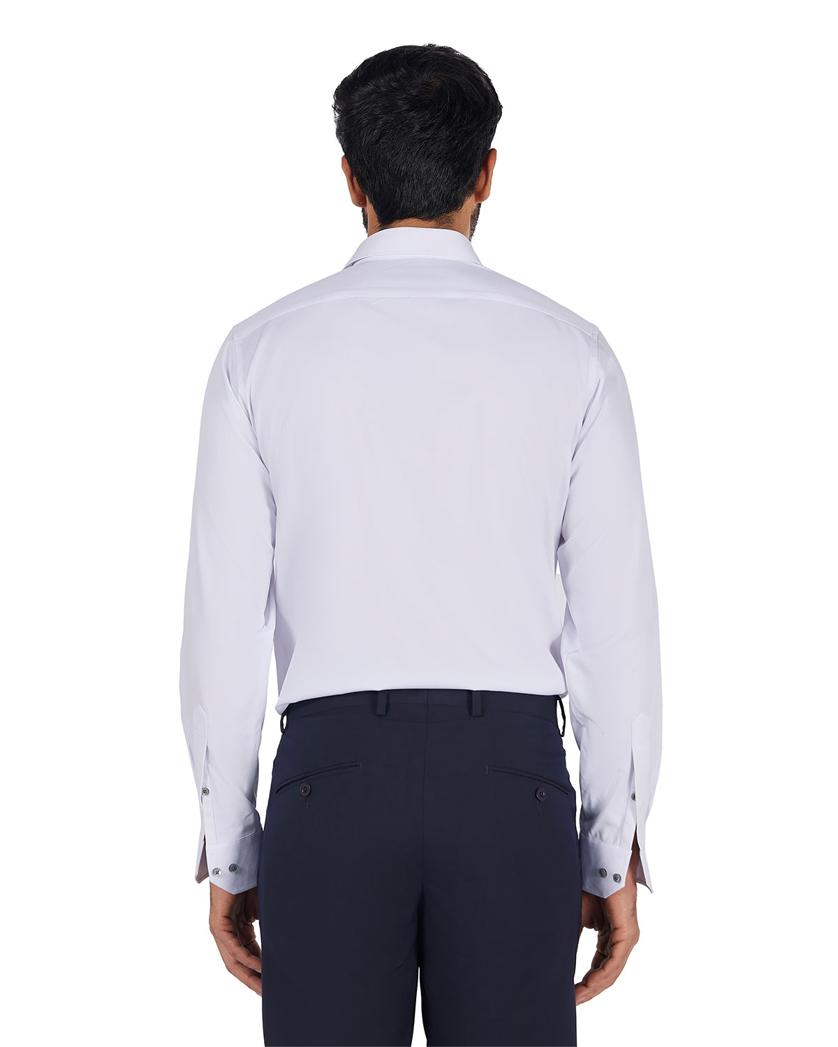 Stretch Dobby Shirt - White