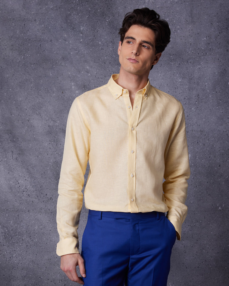 Yellow Warbler Soft Linen Shirt