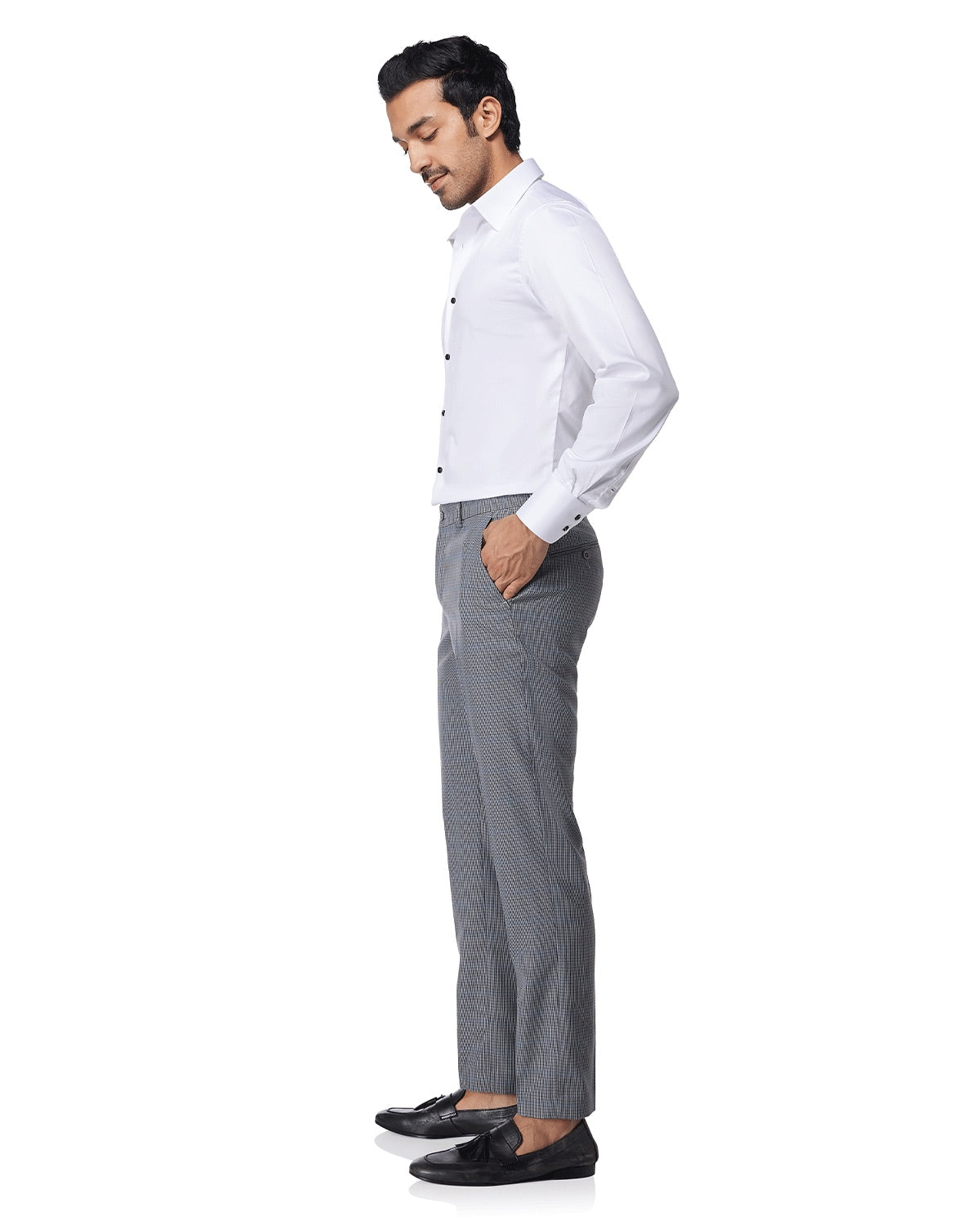 Classic Stretch Cotton Shirt - White