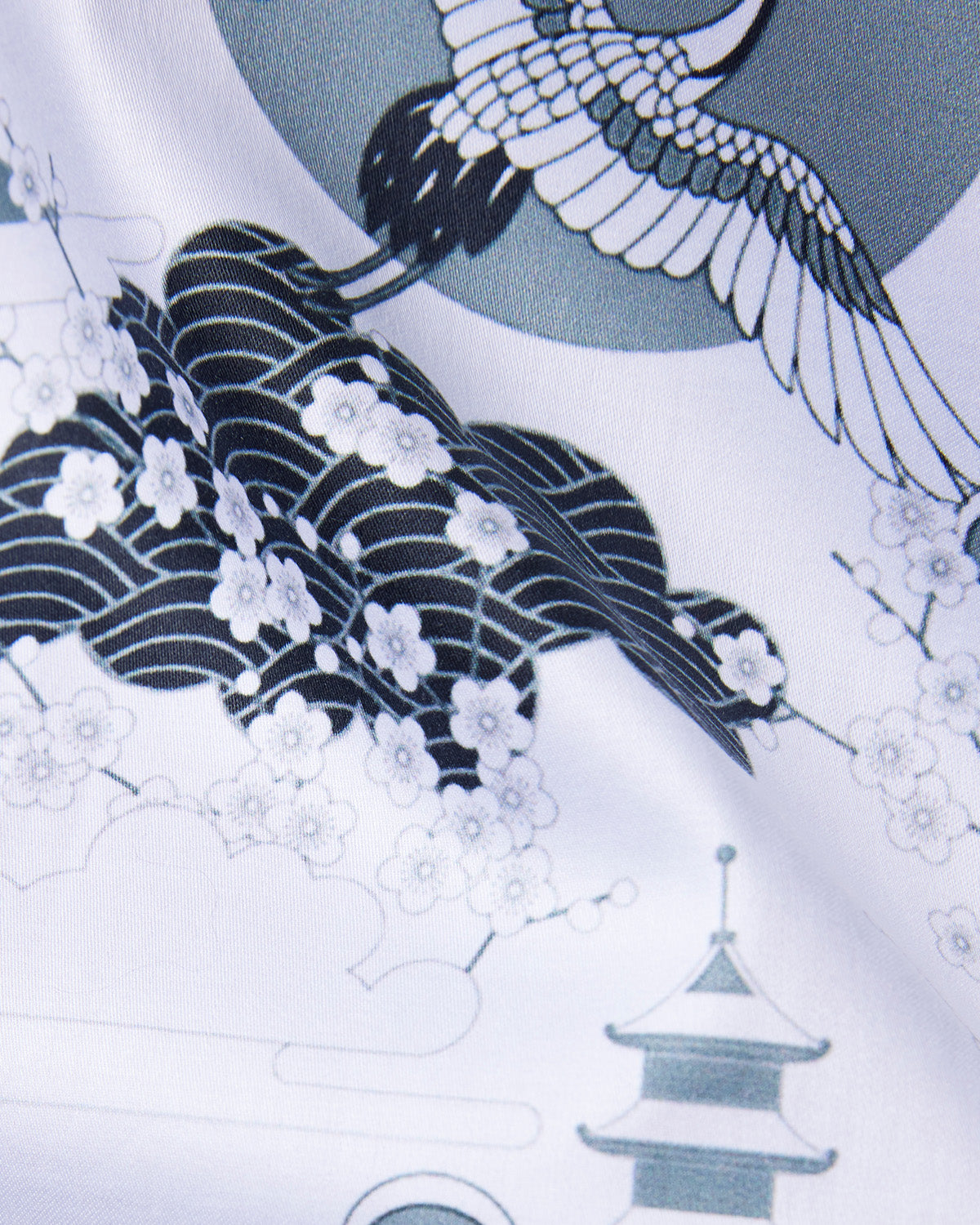 Bird Printed Shirt - Black & White