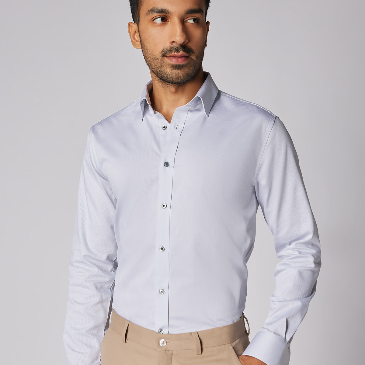 トップス seyto Pleats eyelet collar shirt Pleats eyelet collar shirt プリーツアイレットカラーシャツ（シャツ