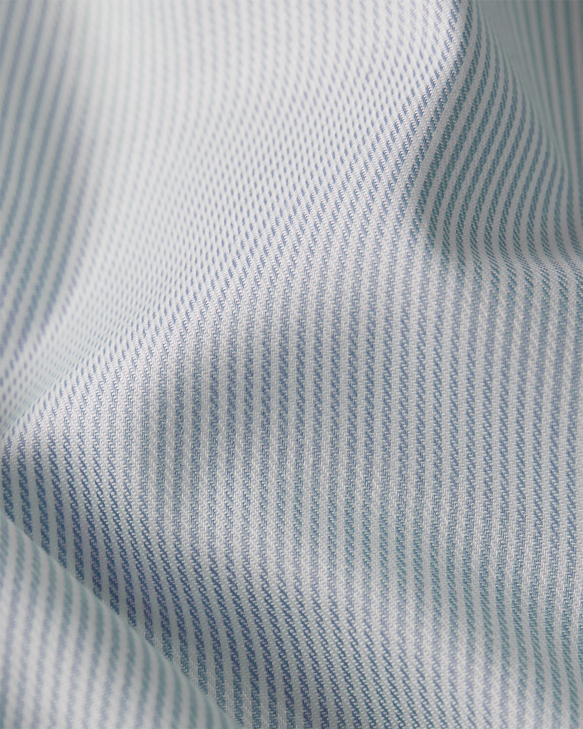 Serac Twill Pinstriped Shirt - Blue