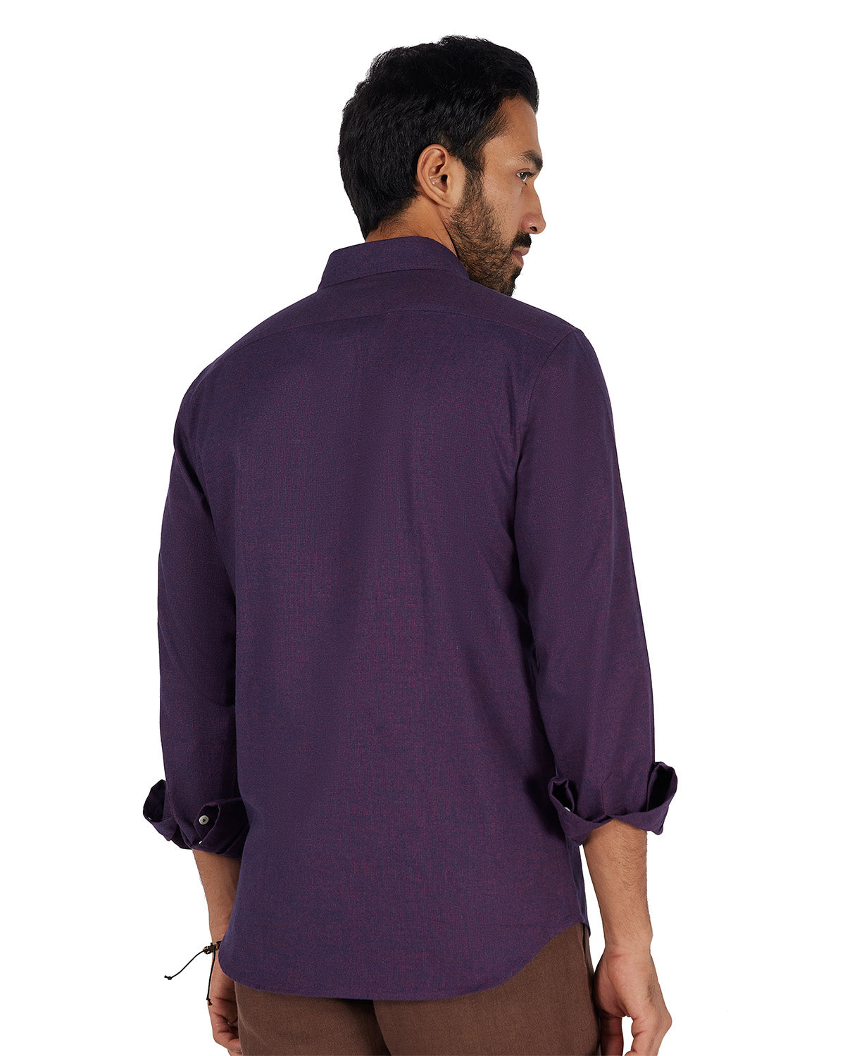 Cotton Dobby Shirt - Purple