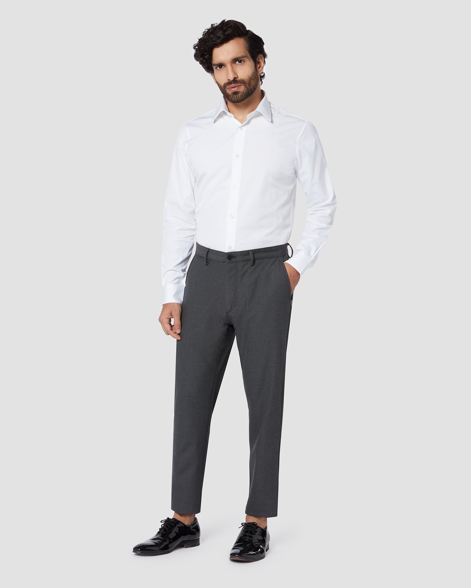 2-Ply Iceberg White Poplin Shirt